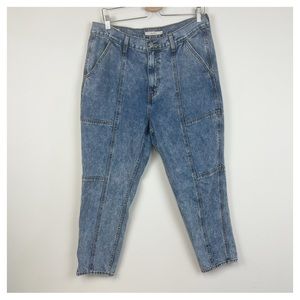 Levi's‎ Premium Women's Blue Stonewash High Rise Mom Jeans Size 32